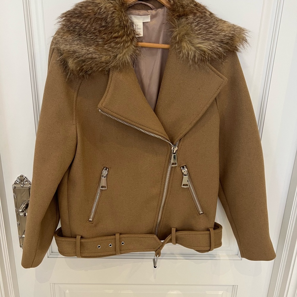 H&M oversize jacket with fur - Picture 6 of 10
